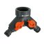 Dvosmerni razdelilnik vode za 1/2" in 3/4" pipe