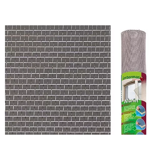 Aluminijasta mreža proti komarjem Alunet 1,2x2,5 m (1,4x1,8)