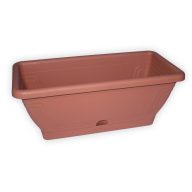 Balkonska škatla, terakota s širokim dnom 40 cm