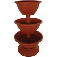 Cvetlična piramida srednje velika, terakota