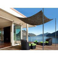   Zložljiva mreža za senčila "Sahara" svetlo/temno rjava 2,4x3 m