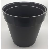 Okrasni lonec antracit 28