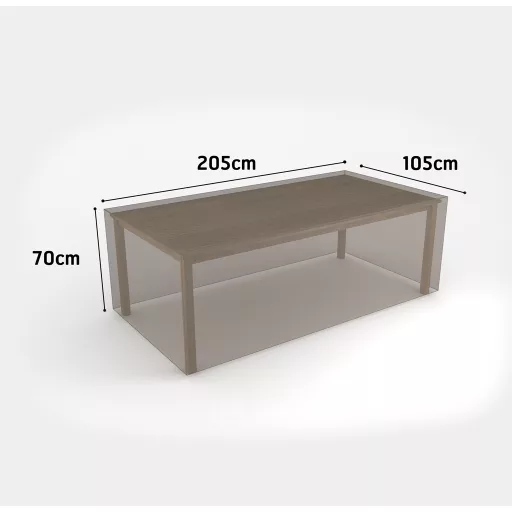 Prevleka za vrtno pohištvo za pravokotno mizo Covertop 205x105x70 cm
