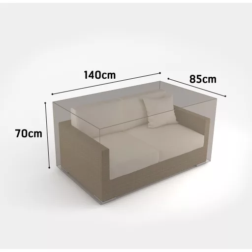 Prevleka za vrtno pohištvo za dvosedežni vrtni kavč Covertop 140x85x70 cm