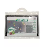   Ovijalna folija za majhne rastline črna 20 mikronov premer 175x45mm z luknjami za sajenje 0,95x5m