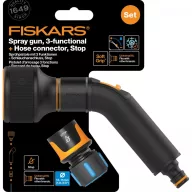   Pištola za zalivanje Comfort, 3 funkcije + priključek za cev CF 13-15 mm, STOP Fiskars