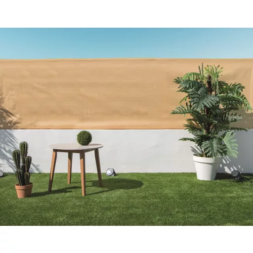 Ograja z luknjami za gumbe Recynet sand 1,5x50 m