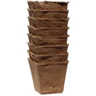 Šotni lončki Growing pots 8×8 cm 21 kos naravni