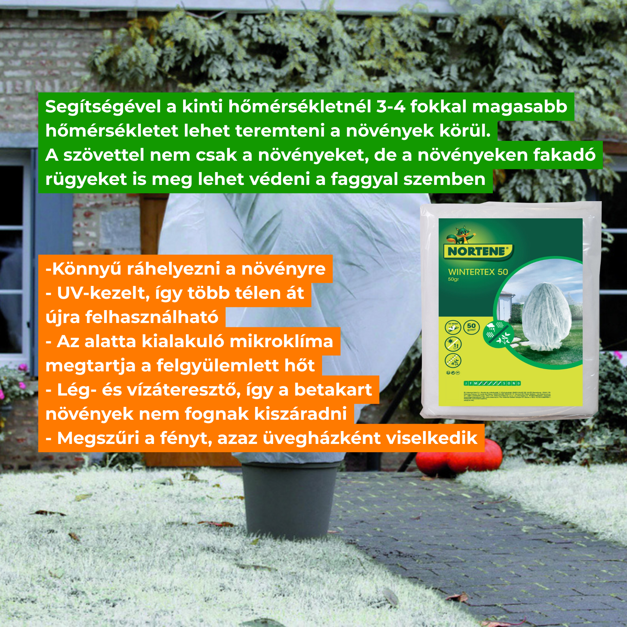 Filc za prezimovanje Wintertex 50 50g/m2 1,6x5 m