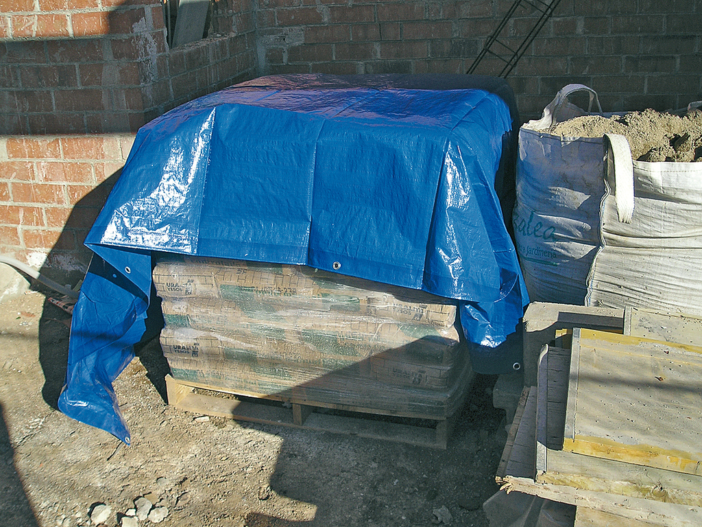 Tarpaulin Protex 6x10 m 120g/m2 blue