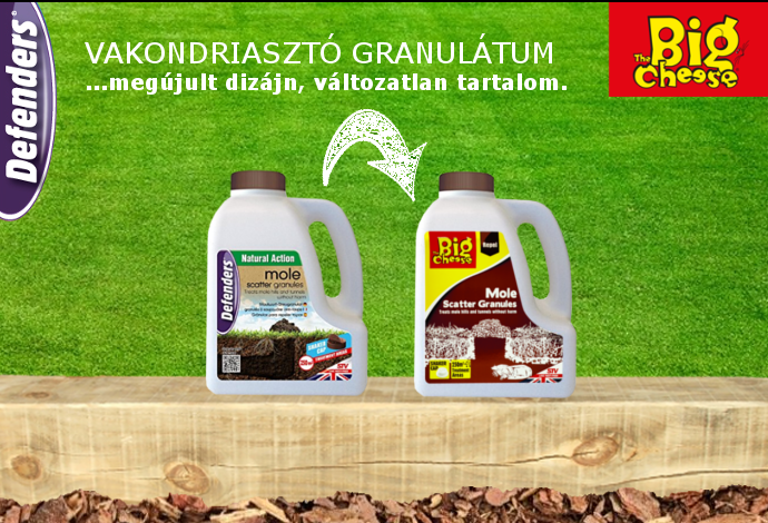 Granule za odganjanje krtov Defenders/The Big Cheese 2,5 kg