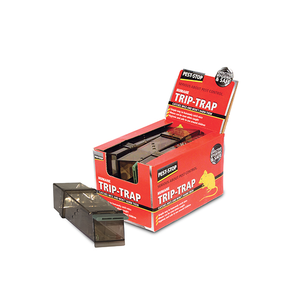 Mousetrap, transparent, edge grip Trip-trap Pest-stop