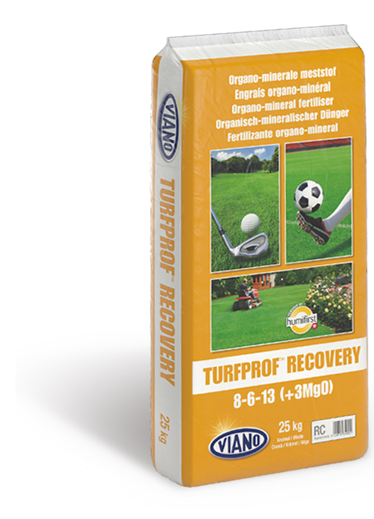 Viano Turfprof Recovery organic fertilizer for seeding, topdressing 8-6-13+3MgO 25 kg