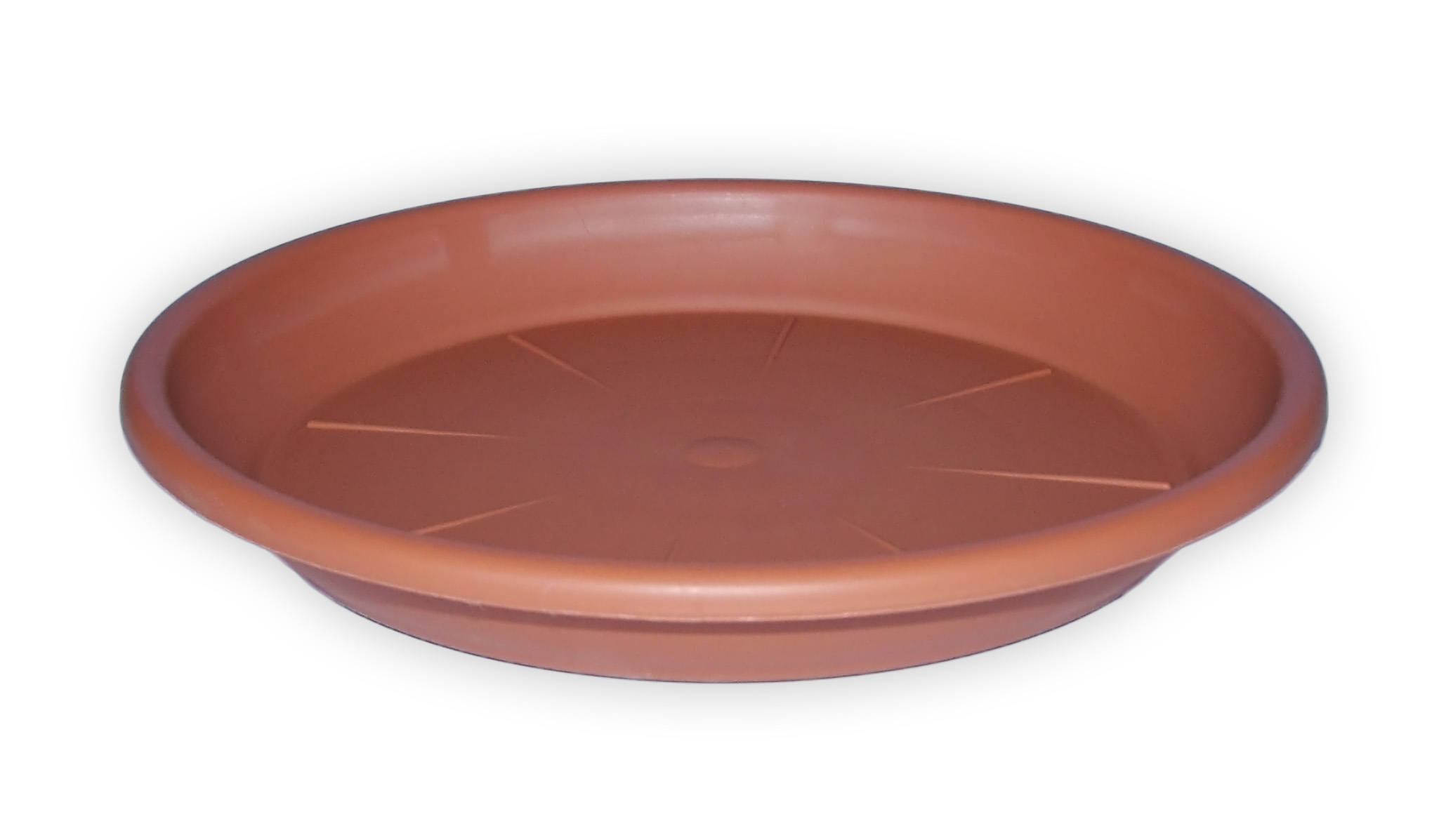 Plastična terakota terakotni krožnik za korenje z rebri 22 cm