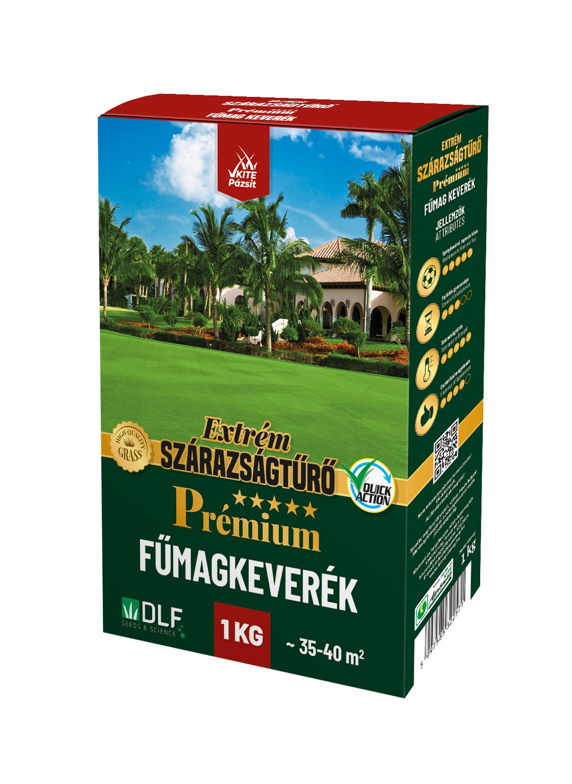 Travna semena KITE DLF Premium EXTRÉM Mešanica, odporna na sušo 1 kg