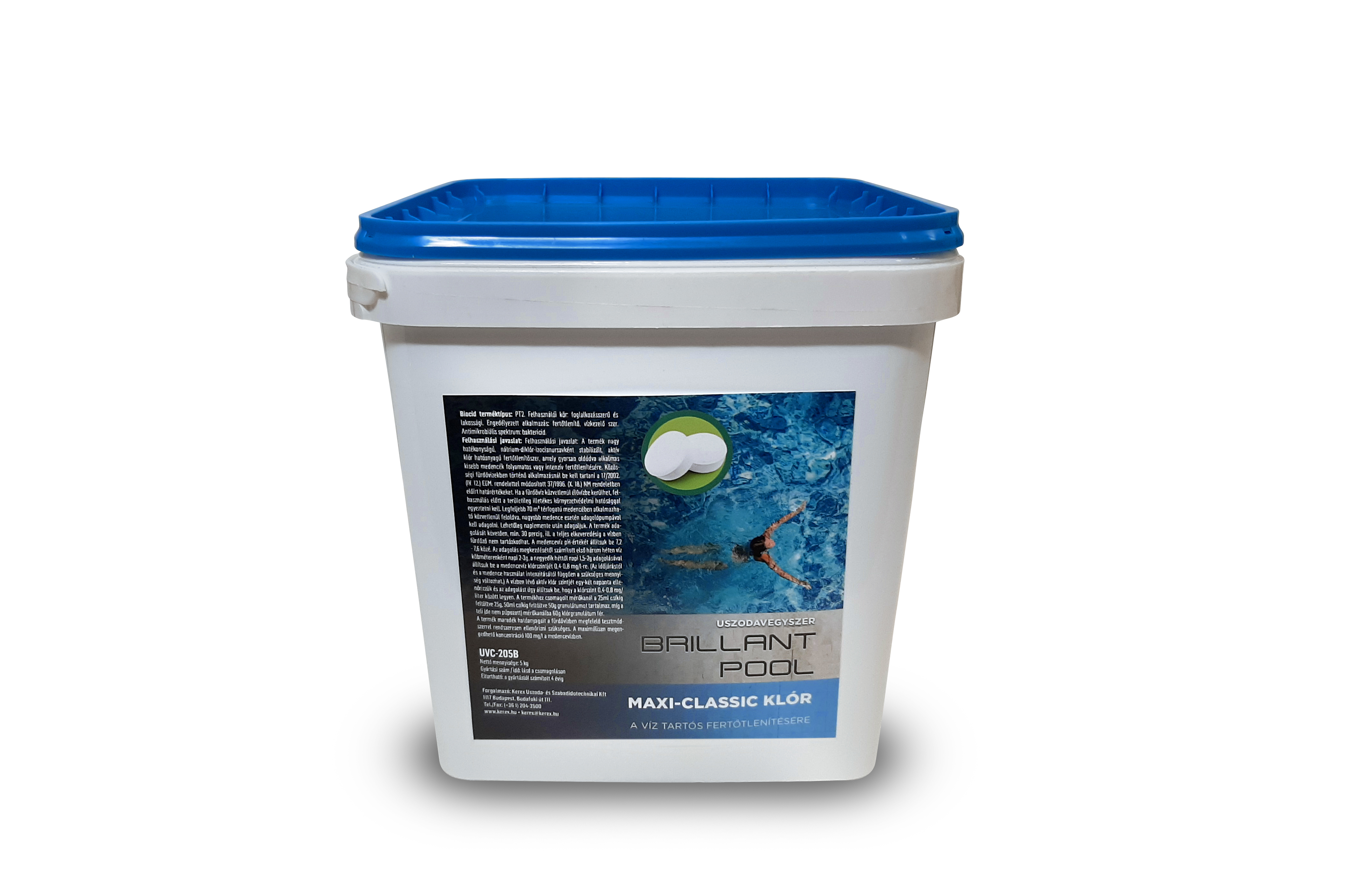 Maxi-Classic klór-lassan oldódó klórtabletta 200 g-os 5 kg