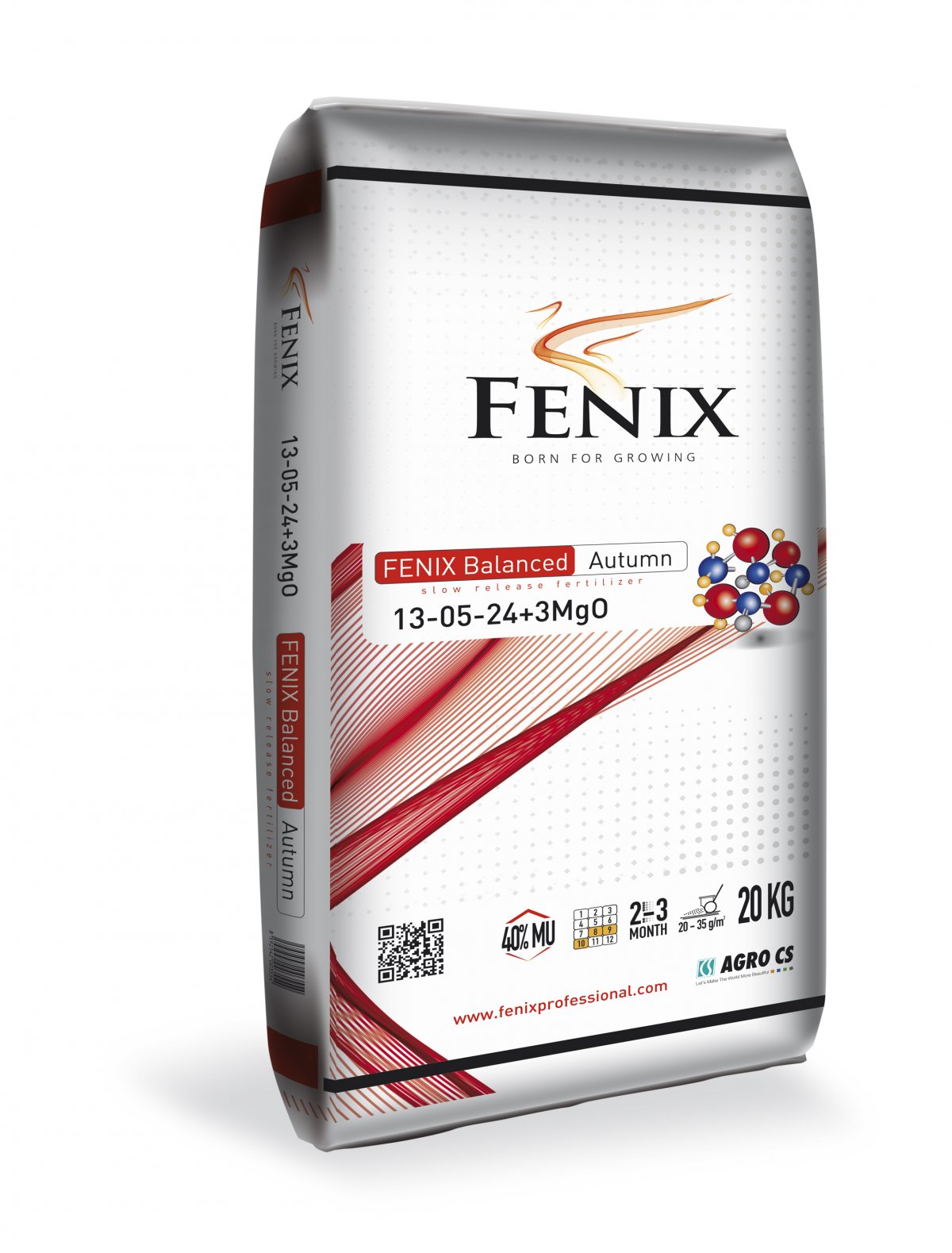 Fenix Balanced Autumn Autumn Turf 13-5-24+3 Mg 2-3 mesece 20 kg