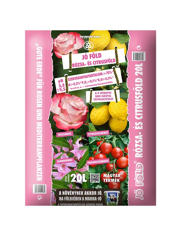 Zemlja za lončnice Dobro zelena zemlja za vrtnice in citruse 20 l
