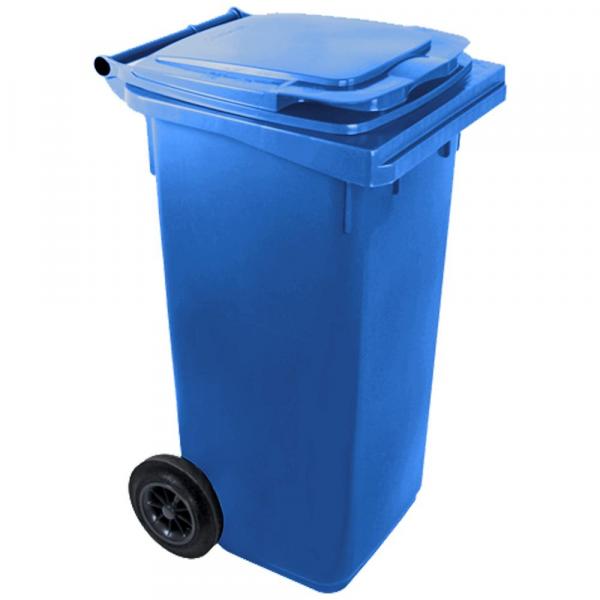 Gospodinjski zabojnik za smeti modri 120 l
