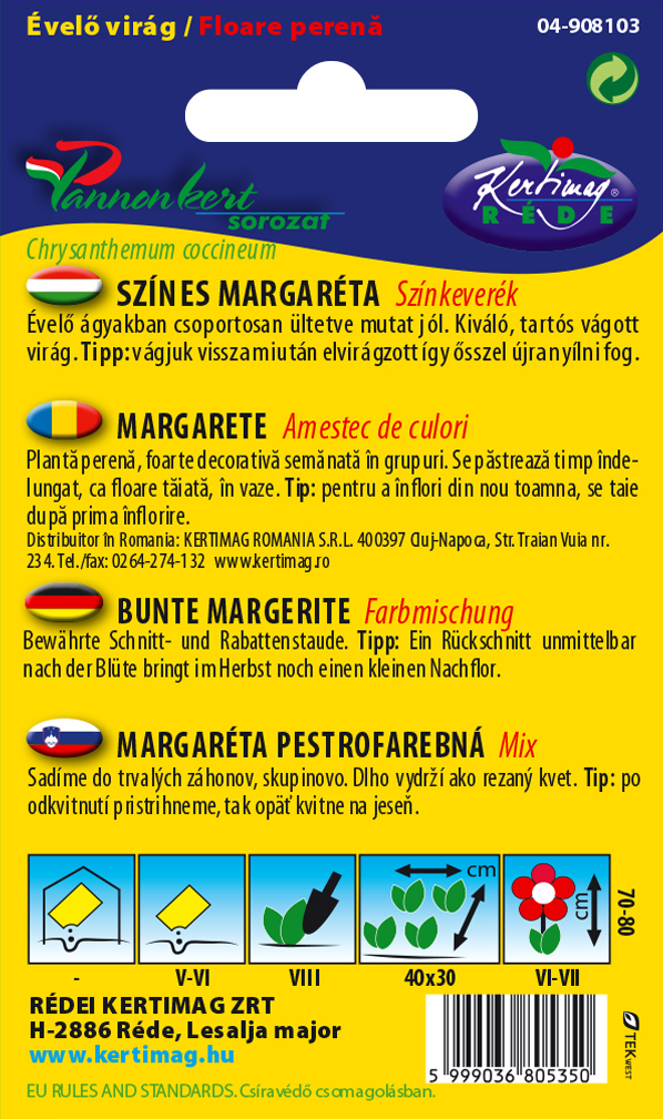 Barva Margareta mešanica barv 0,25g