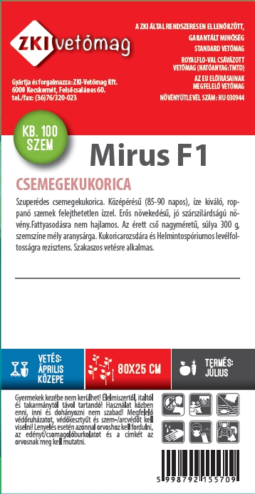 Sladka koruza Mirus F1 5g ZKI