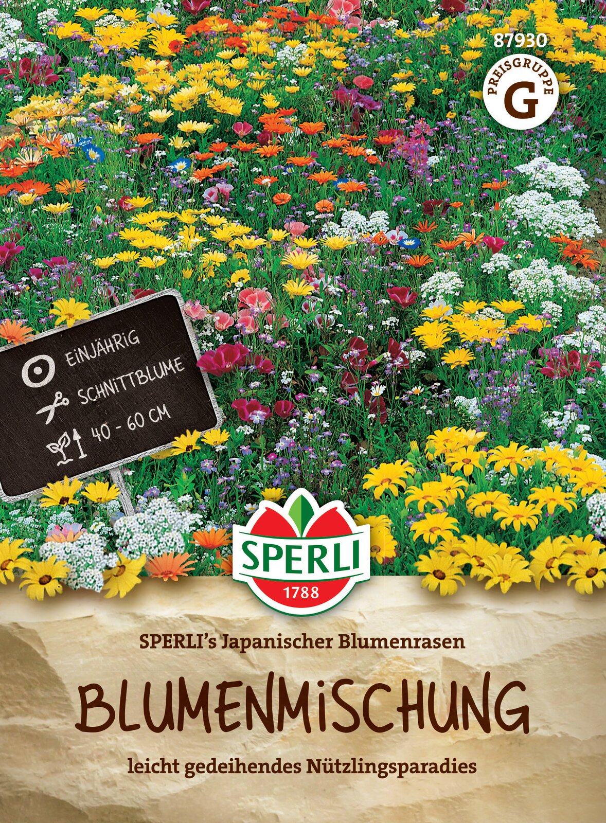 Japonski cvet travnik mešanica semen Japanischer Blumenrasen 4 m2 Sperli