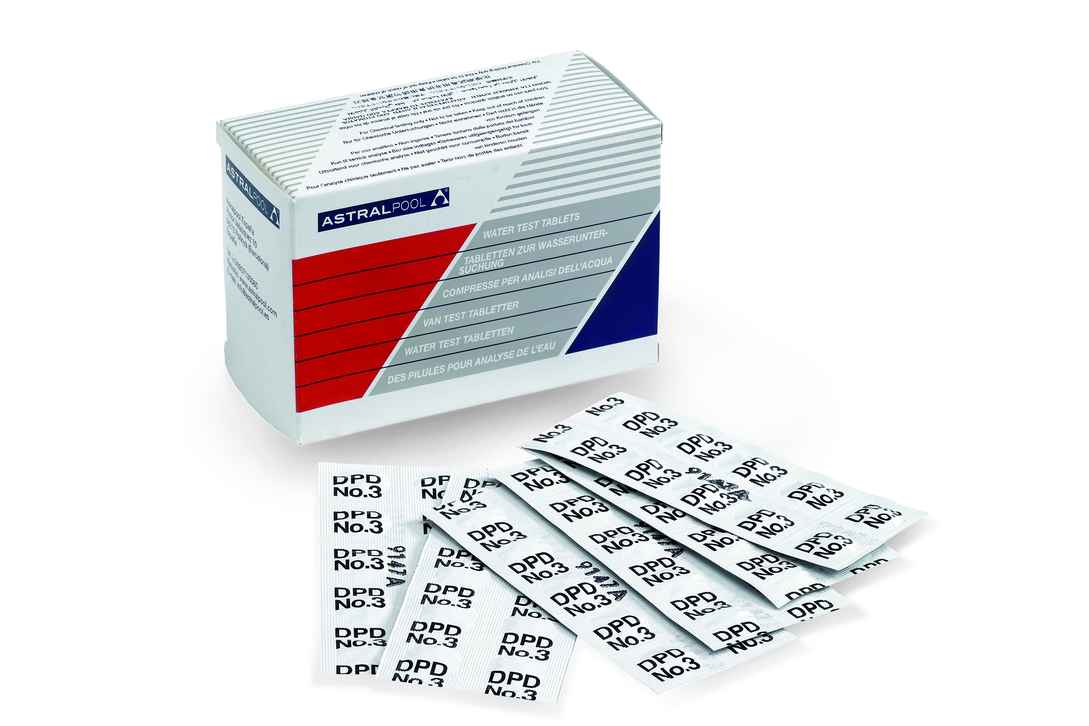 Aktív oxigén reagens tabletta-medencevíz teszterhez 250 db DPD4