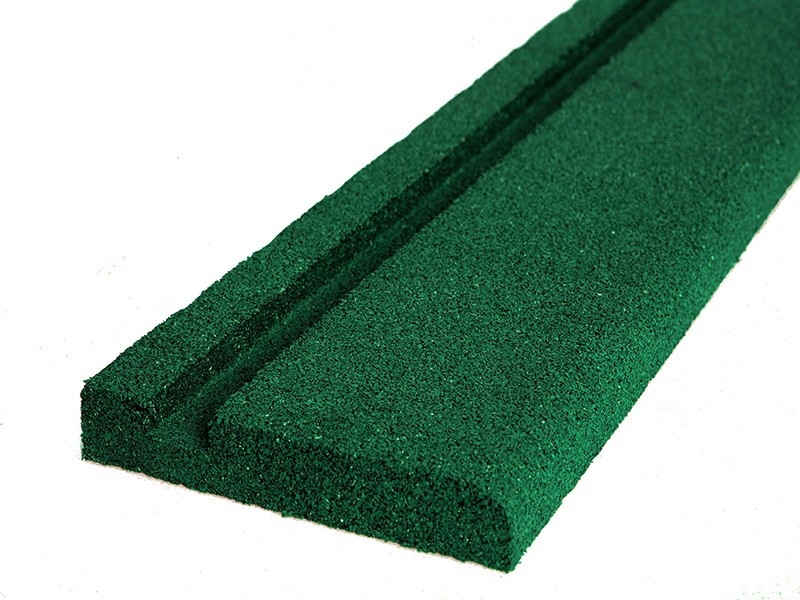 Rubber brick border 1000x40x250 mm s.green