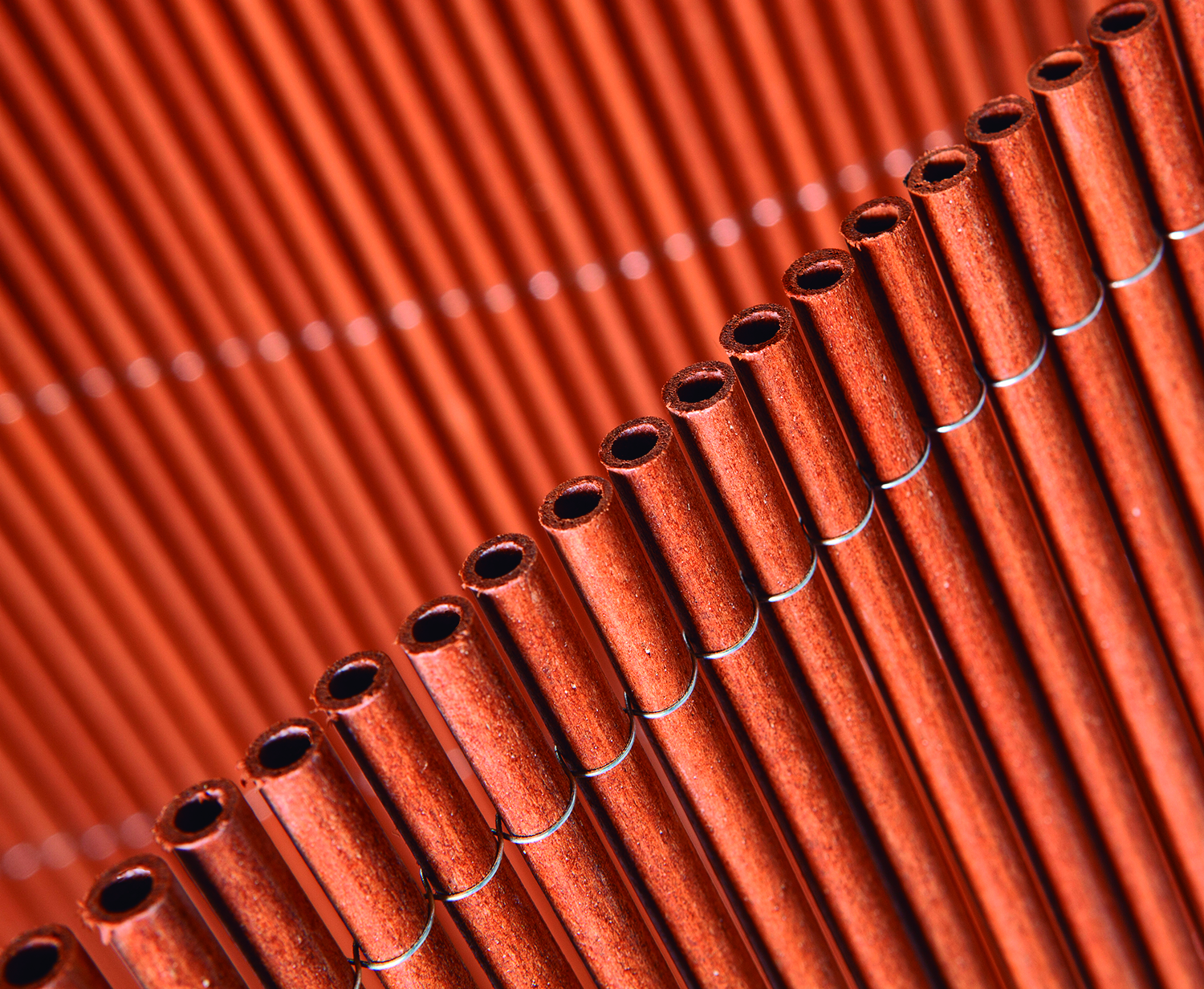 Synthetic cane wicker with natural effect VIMET LOP reddish brown (natural) 1,5x3 m