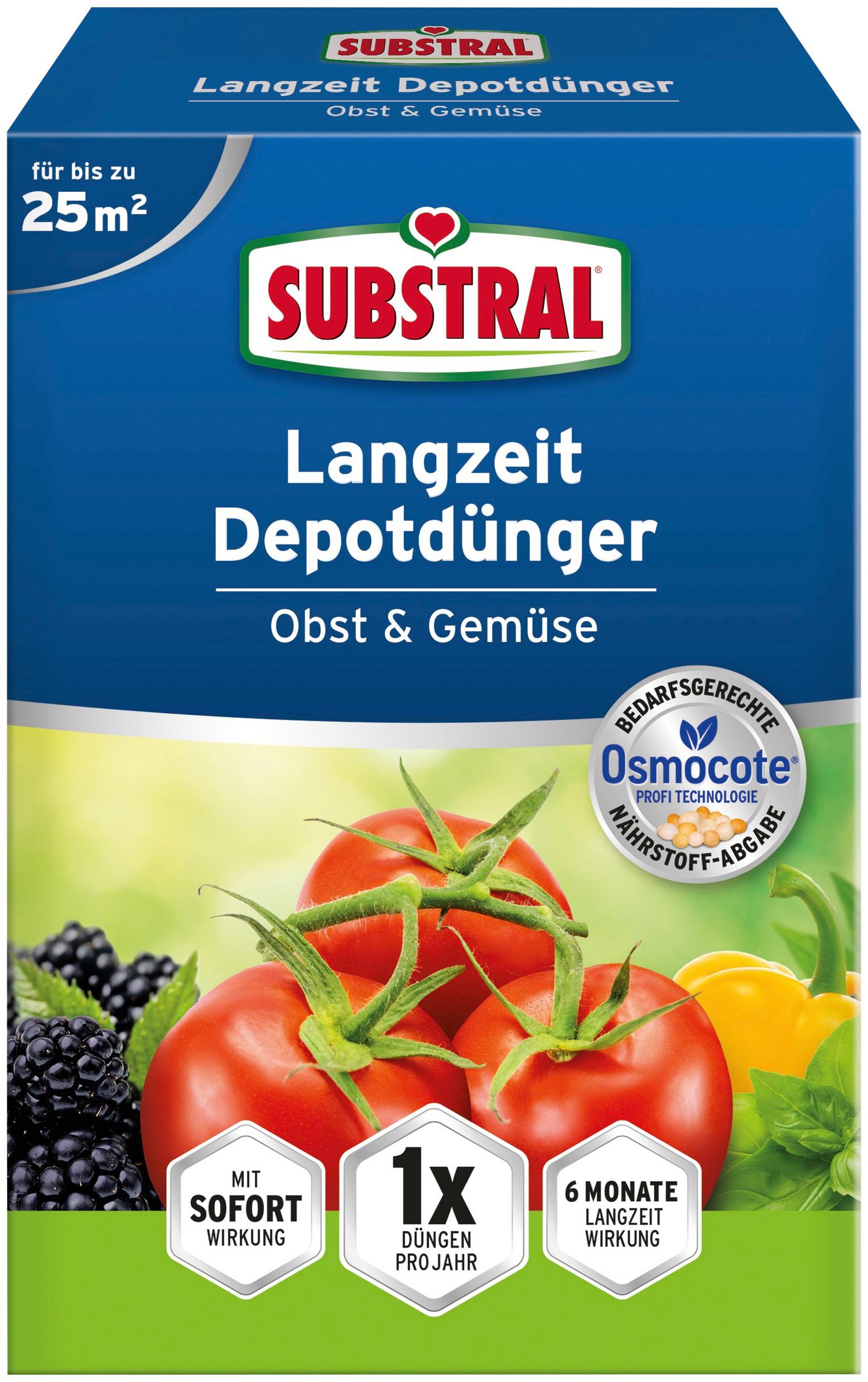 Substral Osmocote dolgotrajno gnojilo za sadje in zelenjavo 0,75 kg