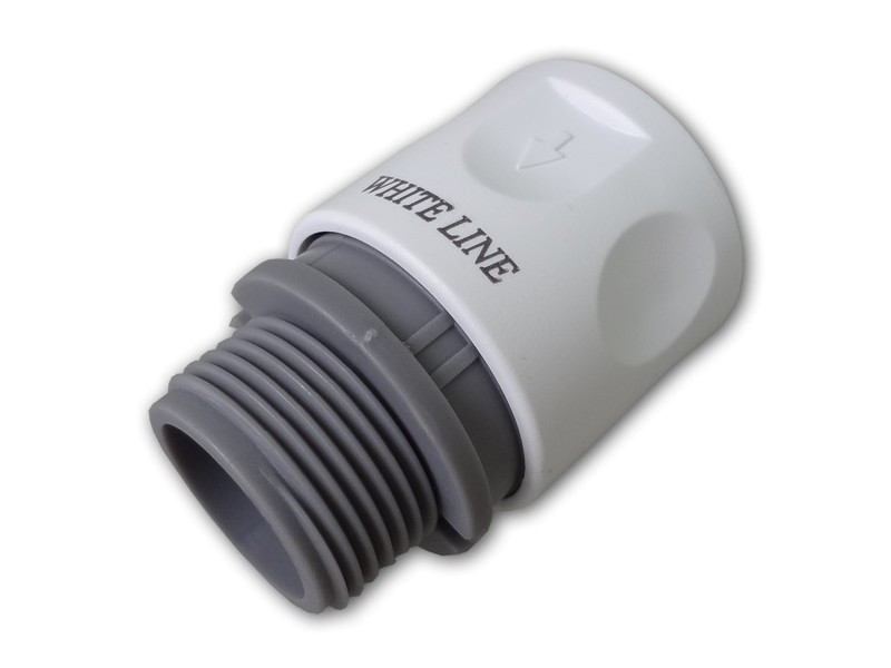 Hitra spojka 3/4" zunanji navoj Bela linija WL-2121
