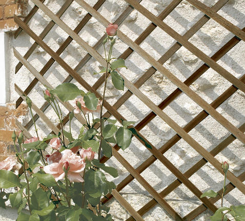 Wooden lattice "Trelliwood" brown 0,5x1,5 m