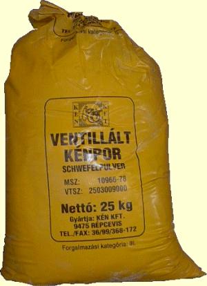 Žveplo v prahu z ventilacijo 25 kg