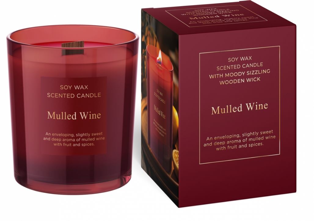 Scented candle-Premium, soy wax Mulled Wine 240 g