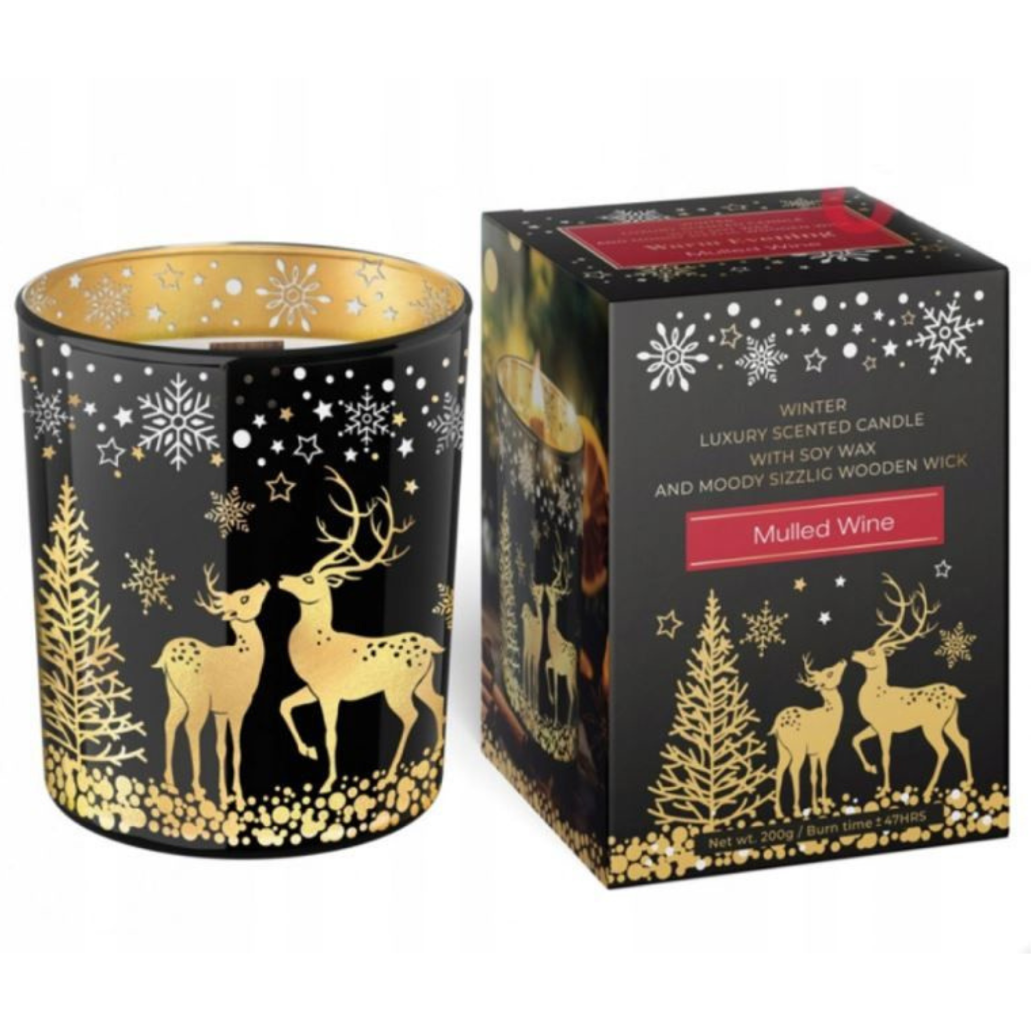 Dišeča sveča - premium, sojin vosek Warm Evening Muled Wine 200 g