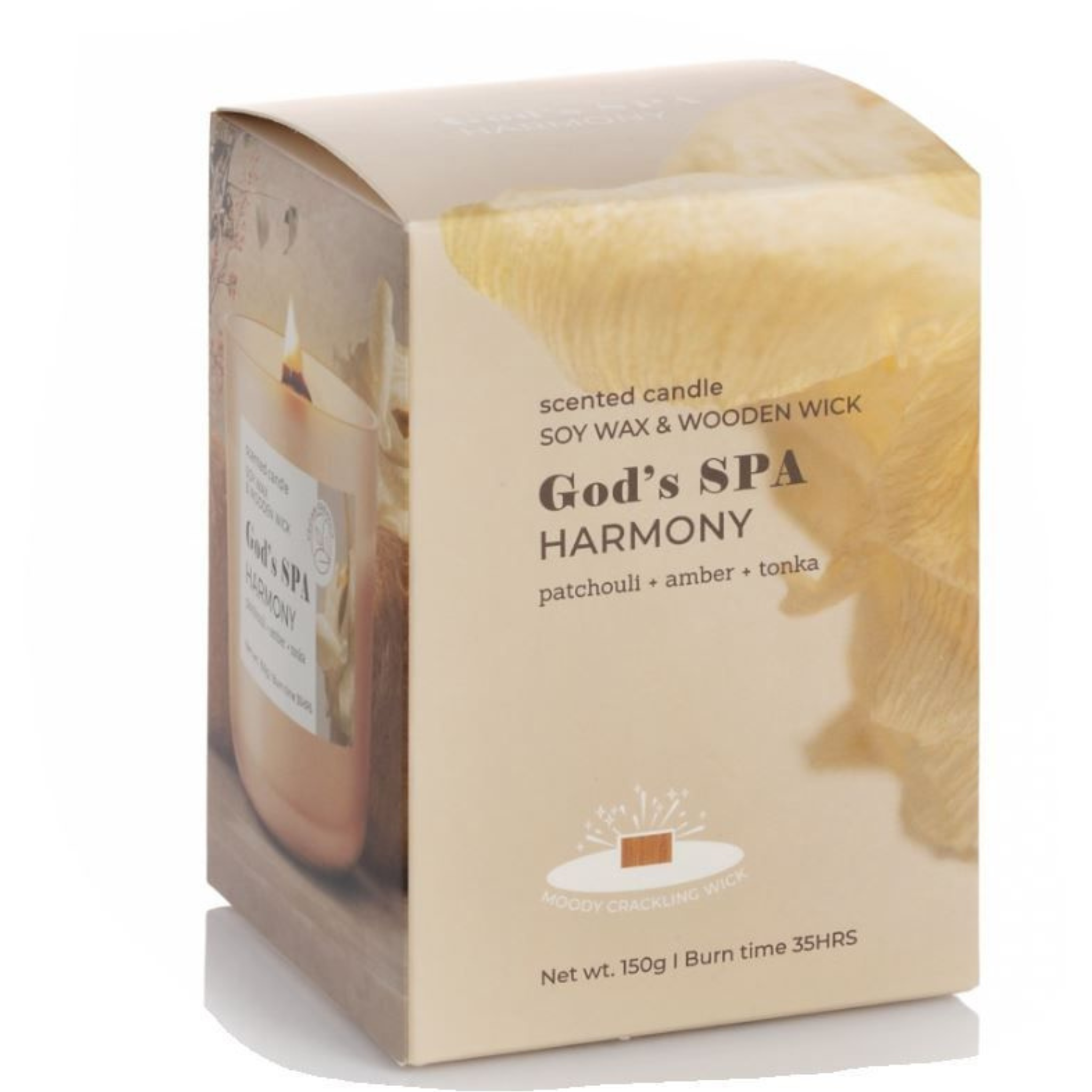 Scented glass Premium, soy wax God's SPA Harmony 150 g