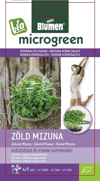 Semena za mikrosolato BIO Zeleno cvetje Mizuna 20 g