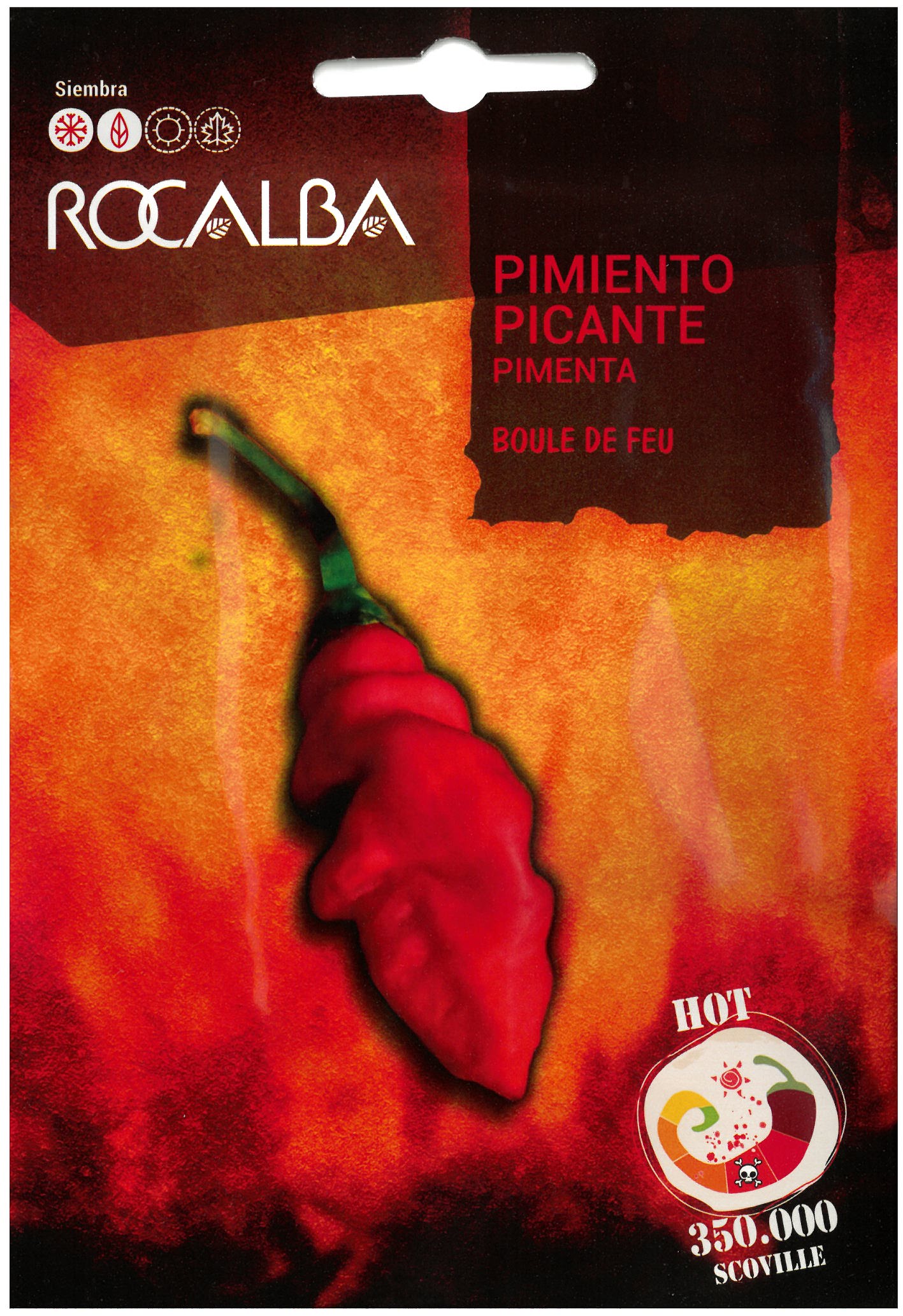 Čili poper Boule de Feu Rocalba 25 zrn