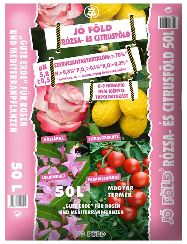 Zemlja za lončnice Dobro zelena zemlja za vrtnice in citruse 50 l