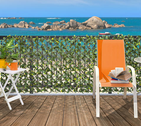 Willow tree with green leaves Willgreen green/brown 1x2m