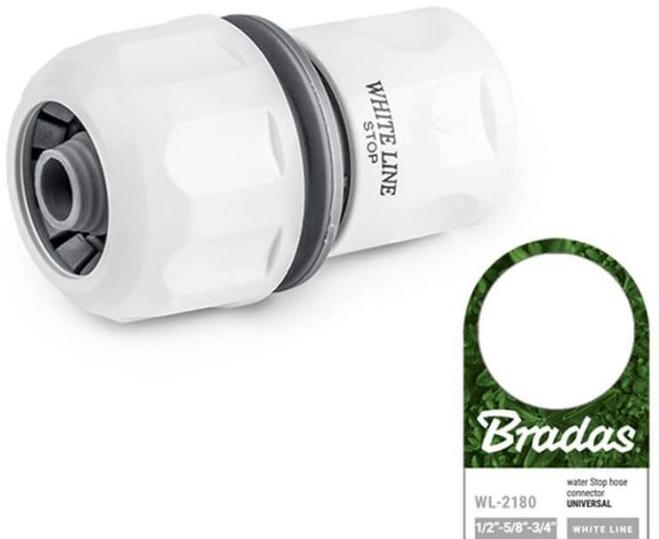 Quick coupling 1/2" water stop White line WL-2140