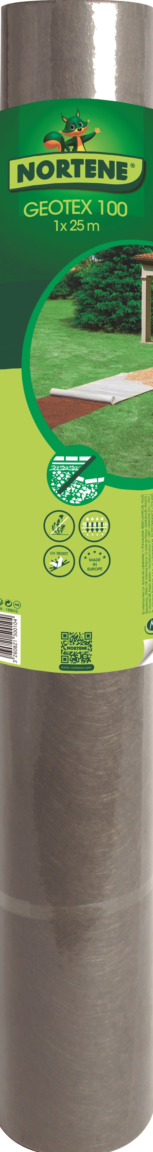 Geotekstil 100g/m2 PP mulč 1x25 m