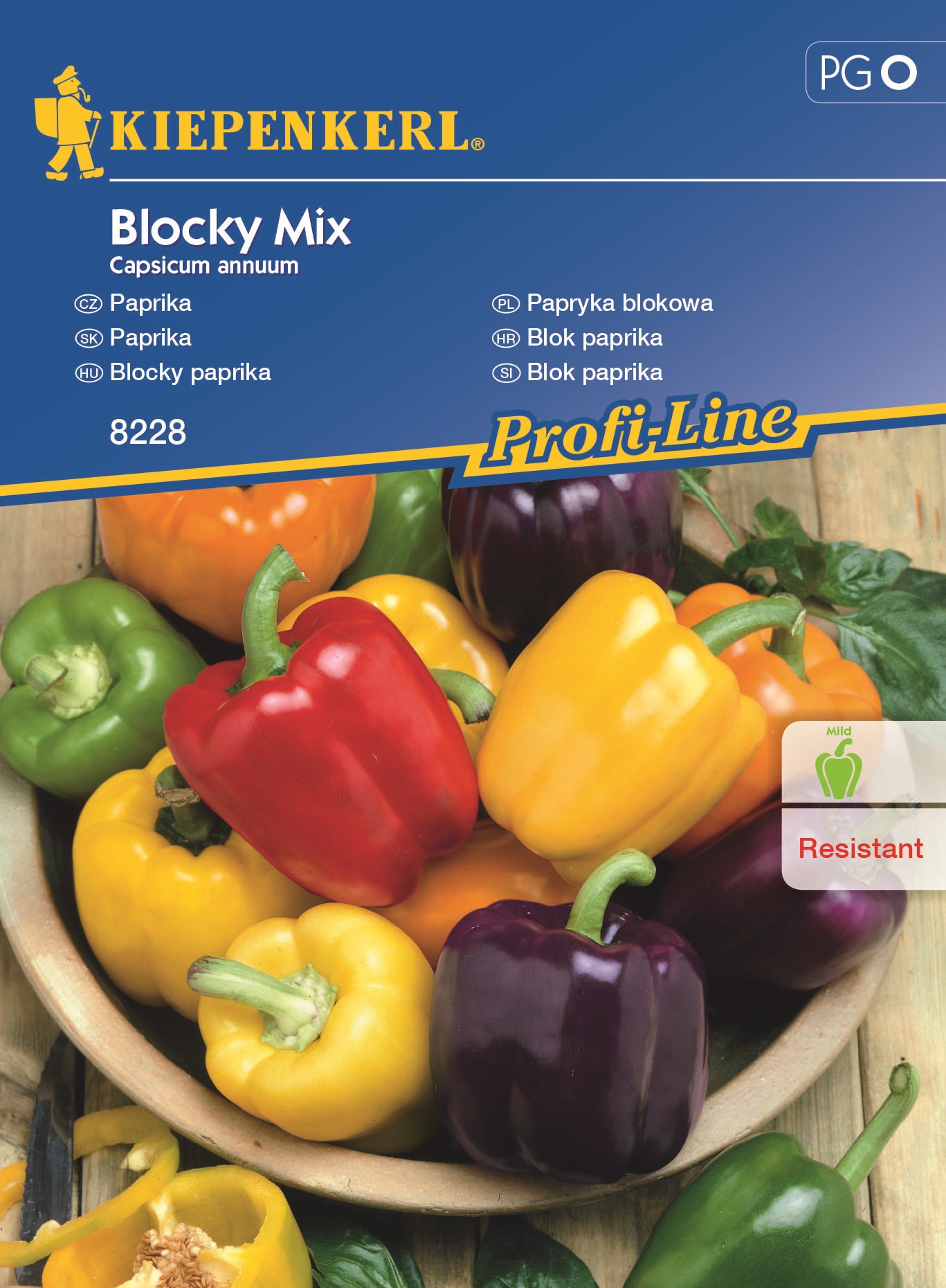 California Pepper Blocky Mix Kiepenkerl približno 6 semen