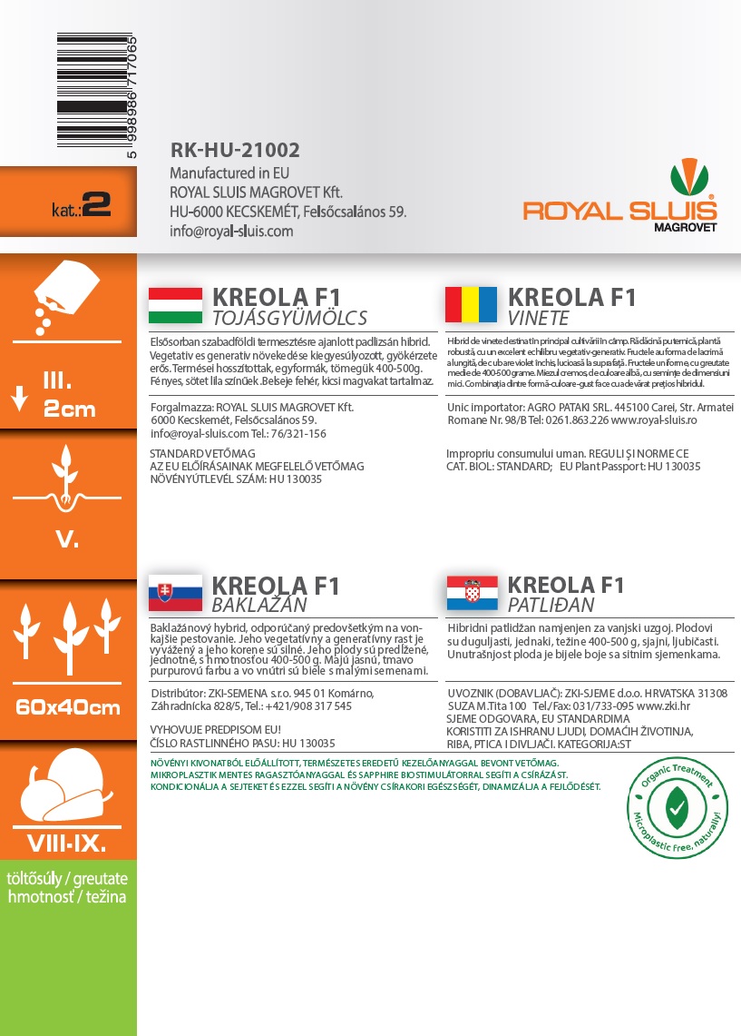Jajčevec Creola 0,5 g Royal Sluis