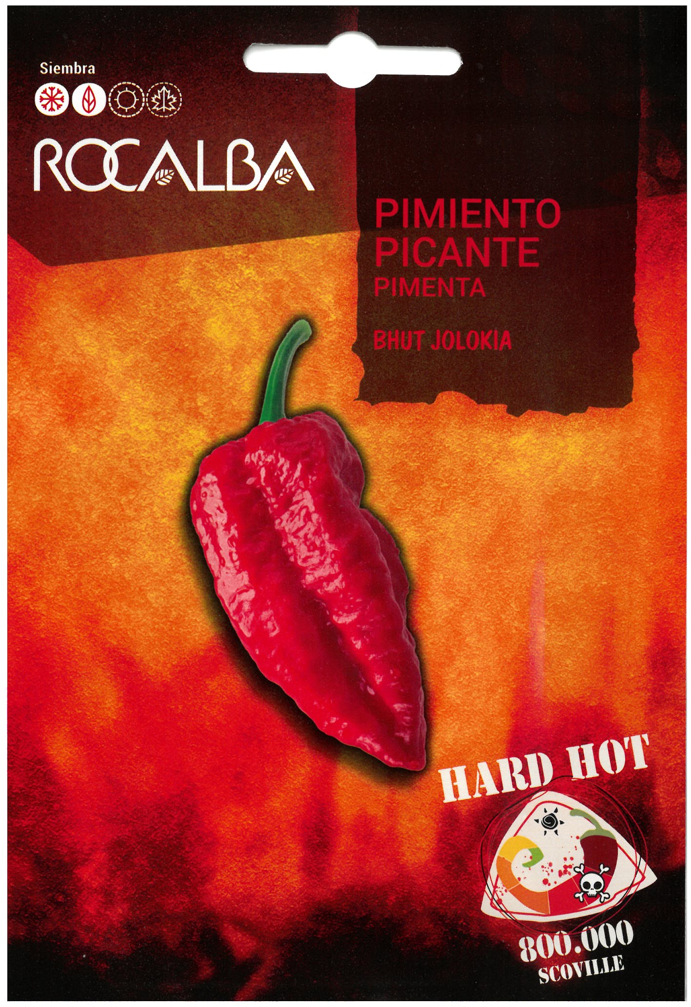 Čili poper Bhut Jolokia Rocalba 25 semen
