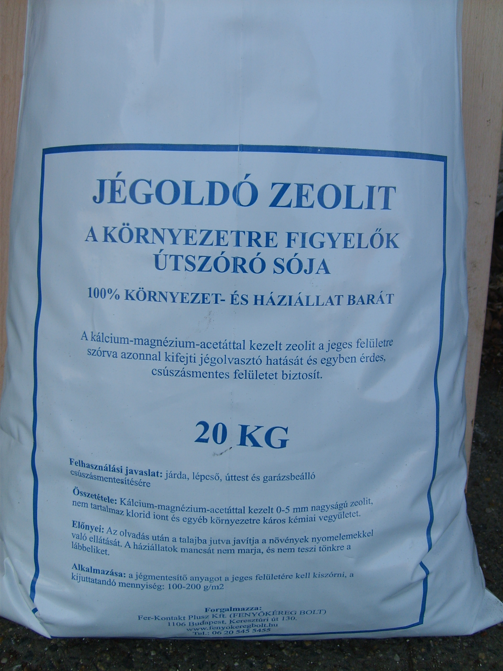 Zeolit za odstranjevanje ledu 20 kg