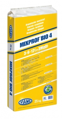 Viano Mixprof Bio 4 organic fertilizer 3-6-12 +3MgO 25 kg