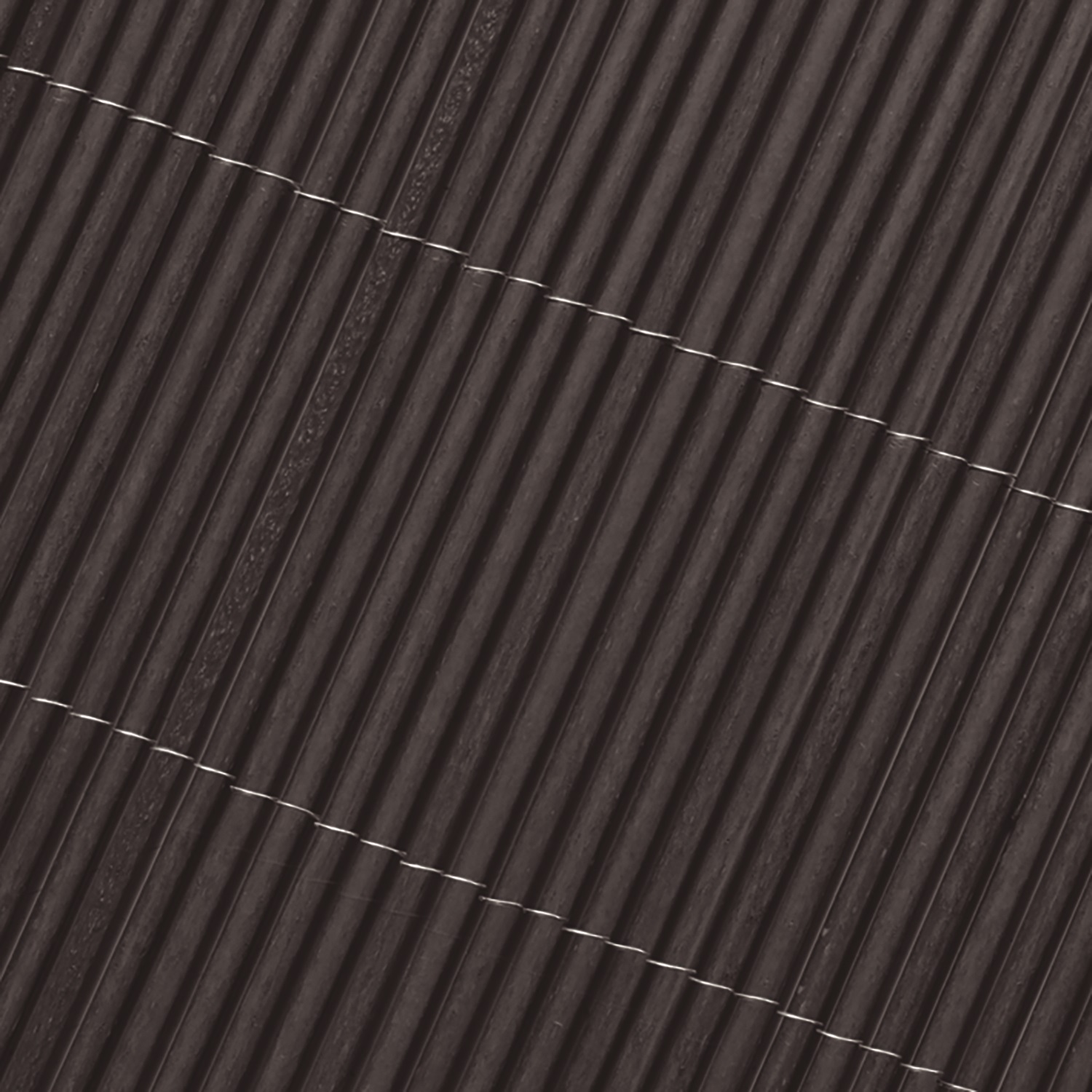 Synthetic cane wicker with natural effect VIMET LOP anthracite 2x3 m