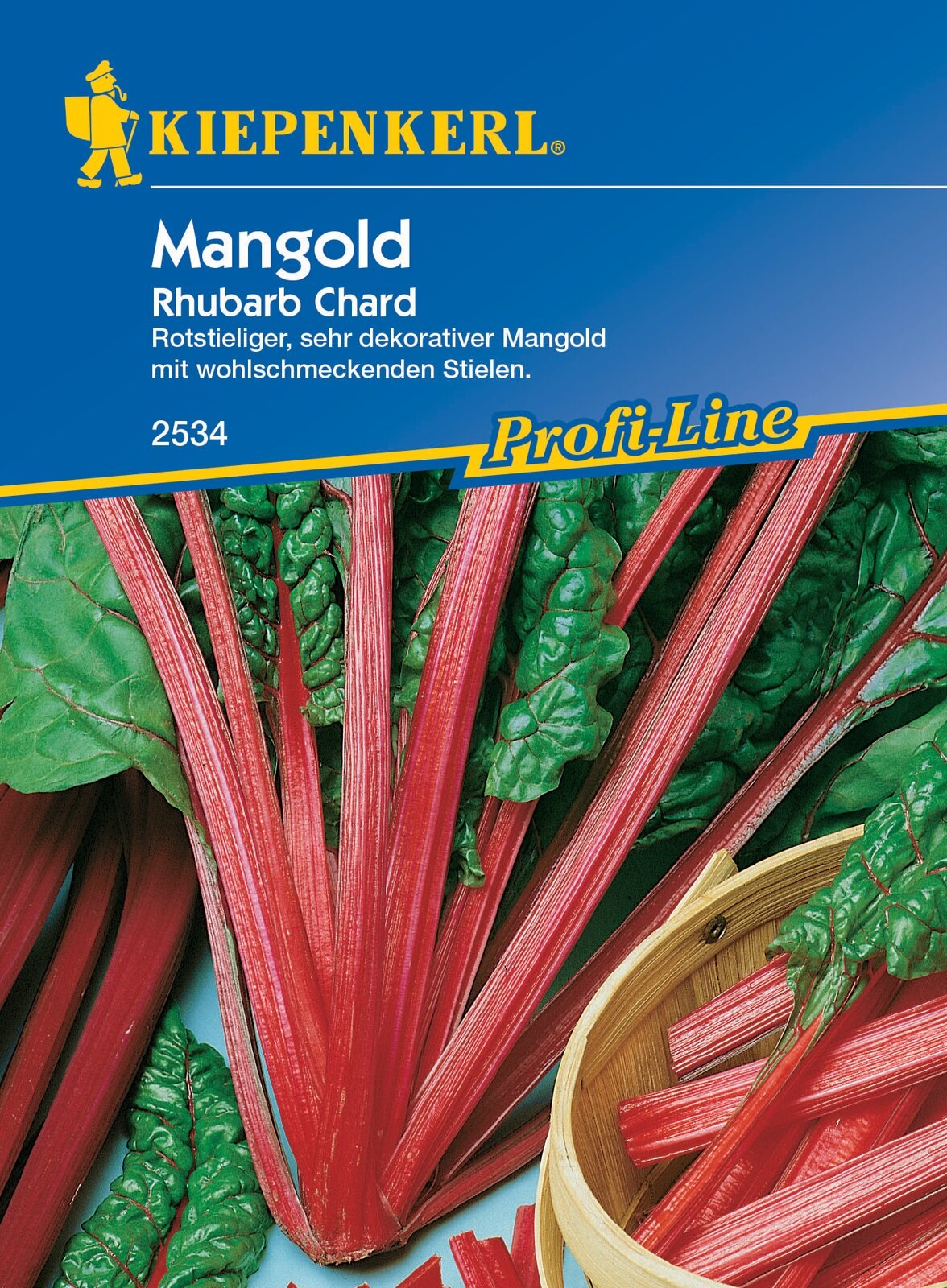 Mangold Rhubarbara Chard Kiepenkerl približno 50 kosov