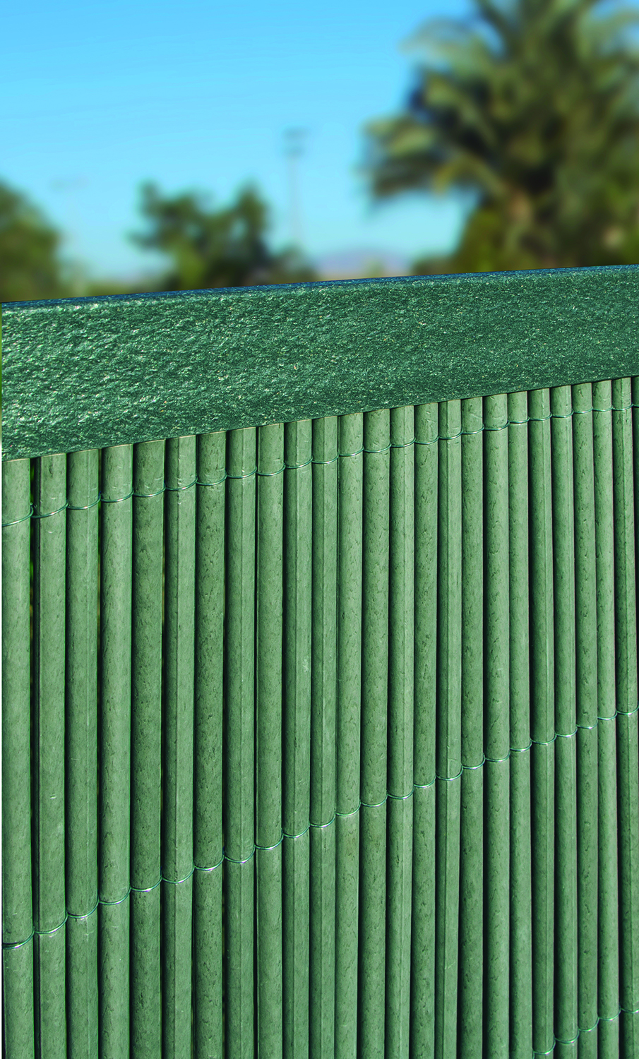 Synthetic cane braid with natural effect VIMET LOP green 2x3 m